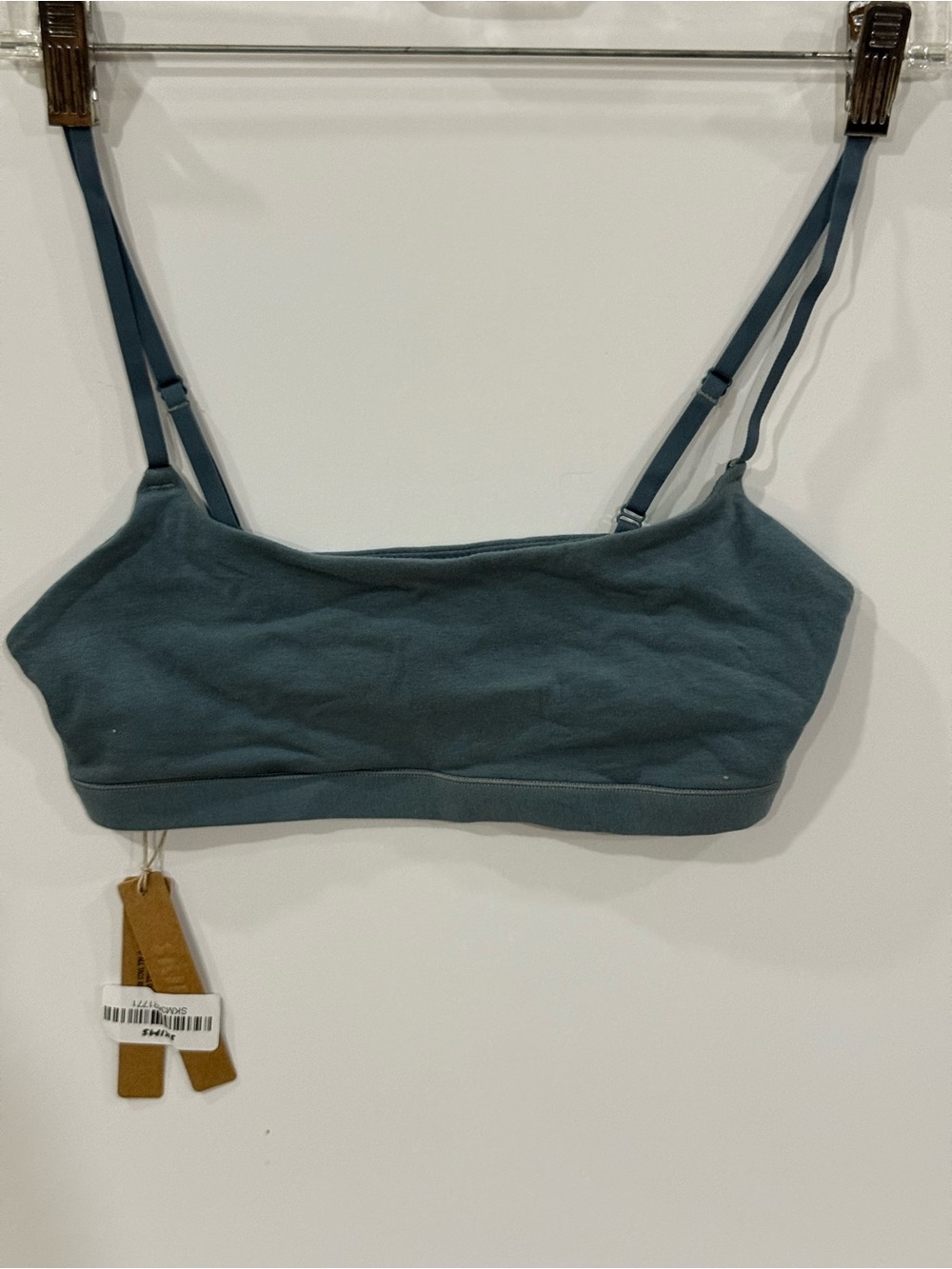 SKIMS Slate Blue Seamless Bandeau Bralette